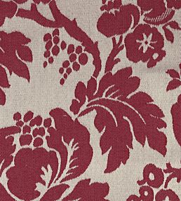 Wildflower Fabric by Ian Mankin Red