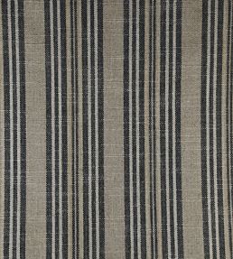 Jura Stripe Fabric by Ian Mankin Charcoal