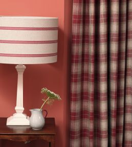 Kintyre Check Fabric by Ian Mankin Peony