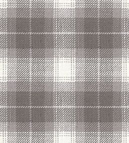 Kintyre Check Fabric by Ian Mankin Grey