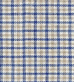 Nairn Check Fabric by Ian Mankin Blue