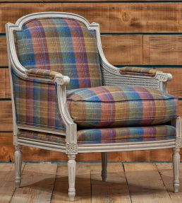 Cossack Plaid Fabric by Ian Sanderson Copper Beach