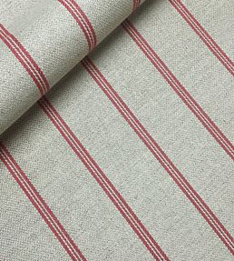 Gabriel Stripe Fabric by Ian Sanderson Rose Dust