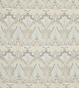 Ianthe Bloom Multi in Ladbroke Linen Fabric by Liberty Pewter