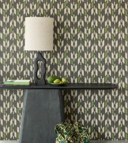 Ikat Desert Wallpaper by Eijffinger Black/White