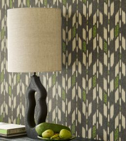 Ikat Desert Wallpaper by Eijffinger Black/White