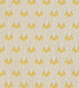 Ikat Heart Fabric by Barneby Gates Mustard