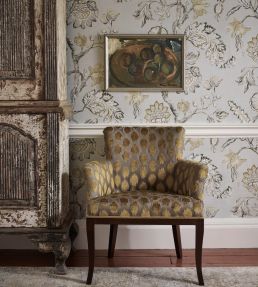 Ikat Spot Fabric by Zoffany Ink
