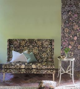Ikebana Velvet Fabric by Designers Guild Graphite