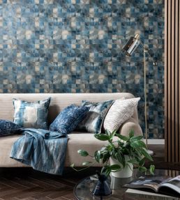Impatto Wallpaper by Clarke & Clarke Charcoal/Linen