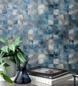 Impatto Wallpaper by Clarke & Clarke Charcoal/Linen