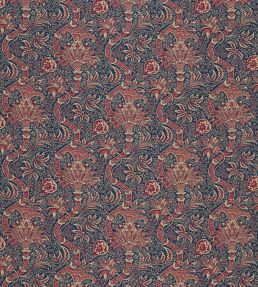 Indian Fabric by Morris & Co Indigo/Red