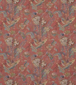 Indienne Flower Fabric by GP & J Baker Red