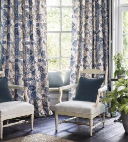 Indienne Flower Fabric by GP & J Baker Red