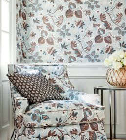 Indienne Hazel Wallpaper by Anna French Blush