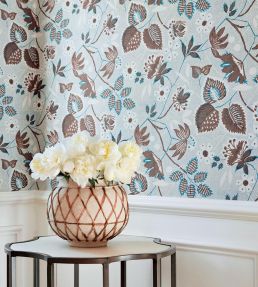 Indienne Hazel Wallpaper by Anna French Blush