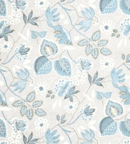 Indienne Hazel Wallpaper by Anna French Spa Blue
