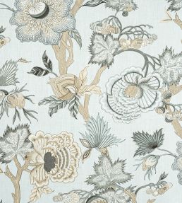 Indienne Jacobean Fabric by Thibaut Robins Egg