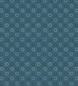 Indigo Circles Fabric by Designers Guild Indigo
