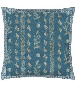 Indigo Circles Cushion 50 x 50cm by Designers Guild Indigo