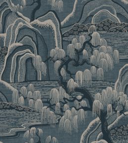 Indigo Garden Wallpaper by Borastapeter Blue