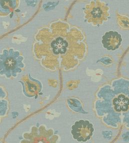 Indira Wallpaper by Eijffinger Celadon/Turquoise