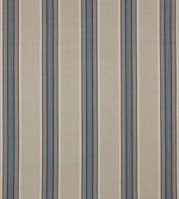 Indus Stripe Fabric by Jane Churchill Blue / Stone