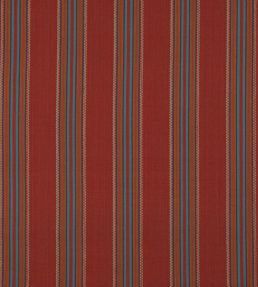 Indus Stripe Fabric by Jane Churchill Red