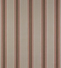 Indus Stripe Fabric by Jane Churchill Red / Green