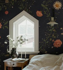 Inger Mural by Sandberg Midnight Blue