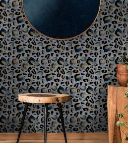 Inky Leopard Wallpaper by Avalana Indigo