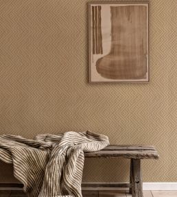 Interwoven Wallpaper by Coordonne Sand