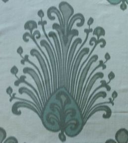Irina Damask Fabric by Titley and Marr Teal & Linden