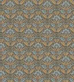 Iris Meadow Wallpaper by GP & J Baker Aqua/Ochre