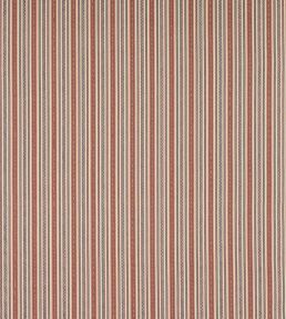 Ivo Stripe Fabric by Jane Churchill Red/Indigo