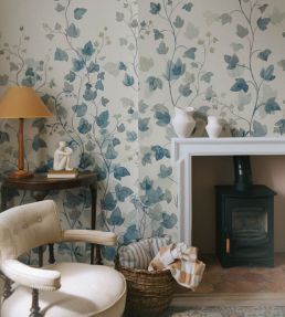 Ivy Mural by Sandberg Blue