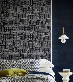 Berkeley Square Fabric by James Hare Natural