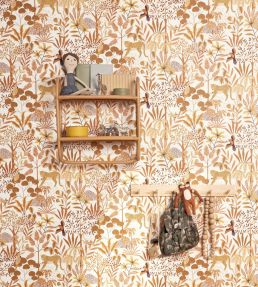 Jane Wallpaper by Caselio Blanc vieux rose