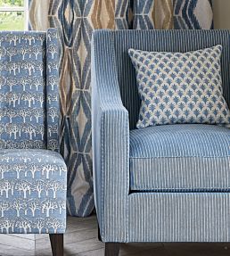 Rydall Fabric by Jane Churchill Blue