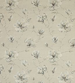 Lola Flower Fabric by Jane Churchill Linen/Aqua