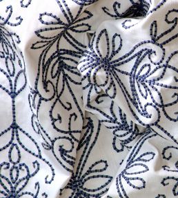 Java Linen Fabric by Harlequin Denim/Pearl