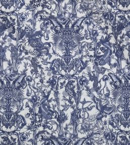 Javanaise Fabric by Jean Paul Gaultier Indigo