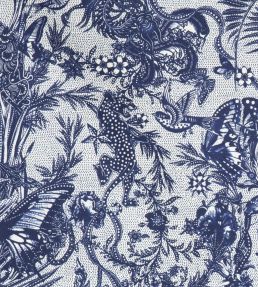 Javanaise Fabric by Jean Paul Gaultier Indigo