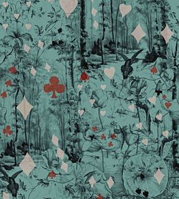 Beriba Wallpaper by Jean Paul Gaultier Celadon