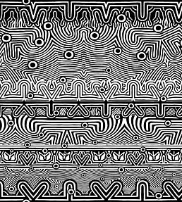 Nouvelle Vague Wallpaper by Jean Paul Gaultier Noir & Blanc