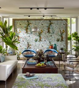 Leo De Janeiro Fabric by Jim Thompson Duck Egg