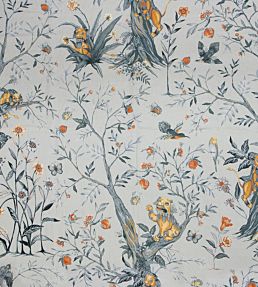 Leo De Janeiro Fabric by Jim Thompson Smoke Embers