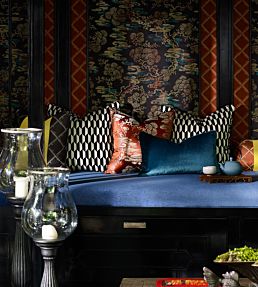 Marquise Fabric by Jim Thompson Pewter