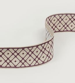 Lattice Work Trimming by Jim Thompson No.9 Eggplant