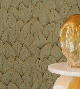 Jonchee Wallpaper by Elitis Rehausse D'un Fil D'or